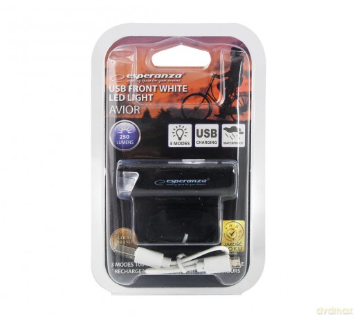 Lampka LED Rowerowa na Przód USB Avior