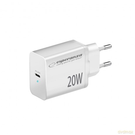 Ładowarka Sieciowa 20W USB-C Pd Biała