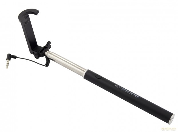 Monopod do Selfie Przewodowa Czarny