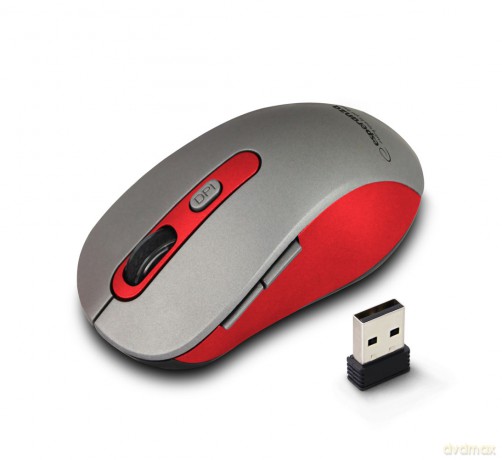 Mysz Bezprzewodowa 2.4ghz 6d Opt. USB Adara Czerwona