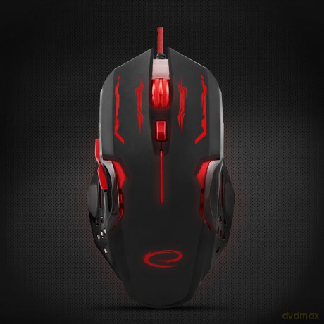 Mysz Przewodowa Gaming LED 6d Opt. USB Apache Czerwona