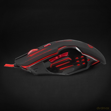 Mysz Przewodowa Gaming LED 6d Opt. USB Apache Czerwona