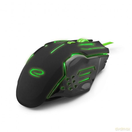 Mysz Przewodowa Gaming LED 6d Opt. USB Apache Zielona