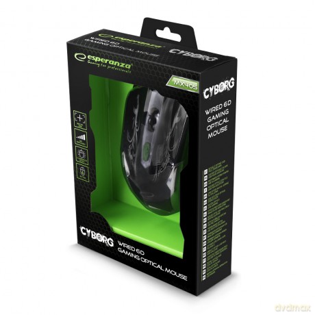 Mysz Przewodowa Gaming LED 6d Opt. USB Cyborg