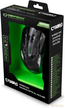 Mysz Przewodowa Gaming LED 6d Opt. USB Cyborg