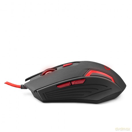 Mysz Przewodowa Gaming LED 6d Opt. USB Fighter Czerwona
