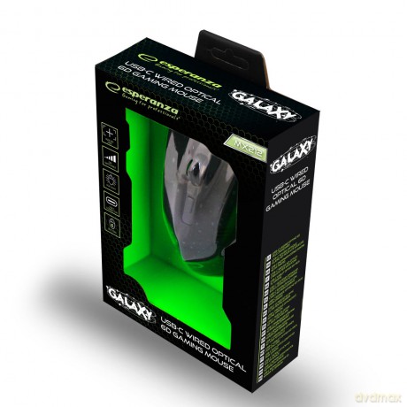 Mysz Przewodowa Gaming LED 6d Opt. USB-C Galaxy