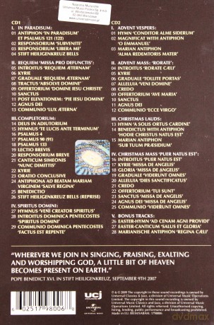 The Cistercian Monks Of Stift Heiligenkr: Chant - Music For Paradise Deluxe Ltd (digipack) [2CD]