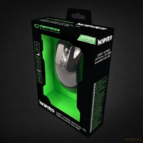 Mysz Przewodowa Gaming LED Rgb 7d Opt. USB-C Hesperis