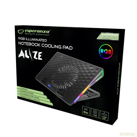 Podstawka Chłodząca Gaming Pod Notebook LED Rgb Alize