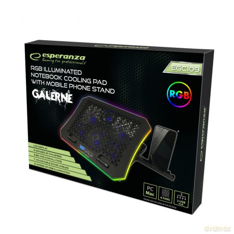 Podstawka Chłodząca Gaming Pod Notebook LED Rgb Galerne