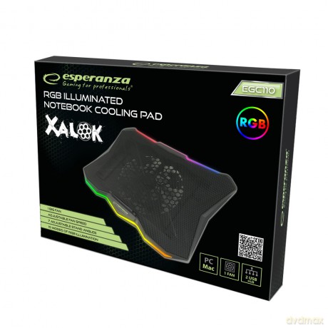 Podstawka Chłodząca Gaming Pod Notebook LED Rgb Xalok