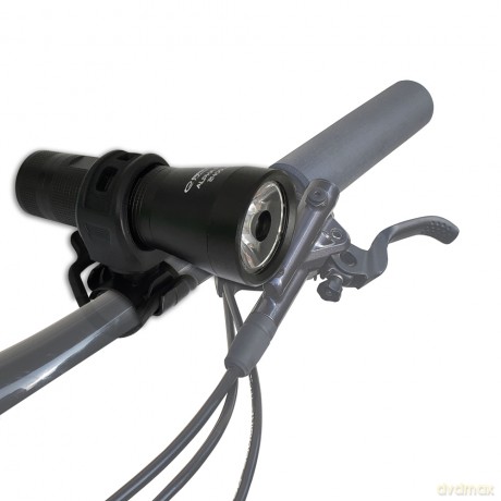 Profesjonalna Lampka Rowerowa LED na Przód 2w1 Alpha Pro 2400 Lx