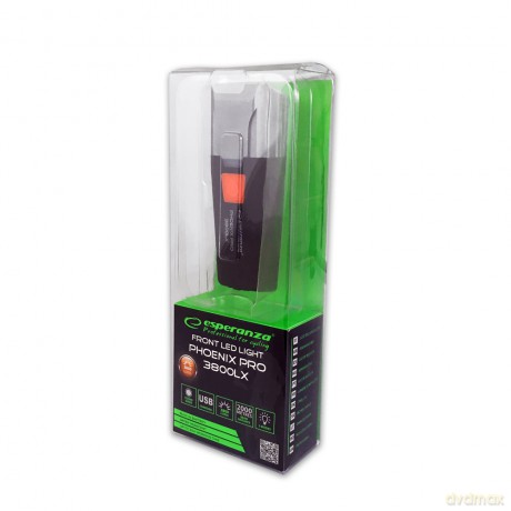 Profesjonalna Lampka Rowerowa LED na Przód Phoenix Pro 3800 Lx