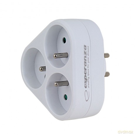 Rozgałęźnik Elektryczny 3 Gn. Biały
