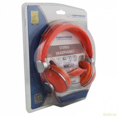 Słuchawki Audio Macau Pomarańczowe