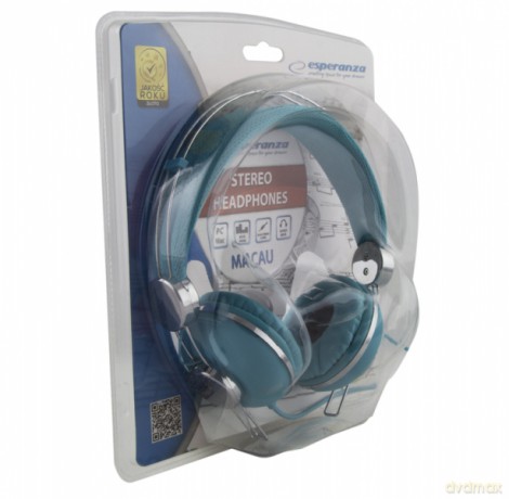 Słuchawki Audio Macau Turkusowe