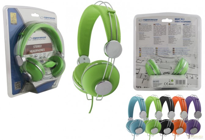 Słuchawki Audio Macau Zielone