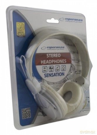 Słuchawki Audio Sensation Białe