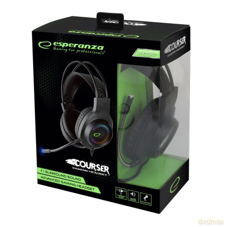 Słuchawki z Mikrofonem Gaming 7.1 Courser