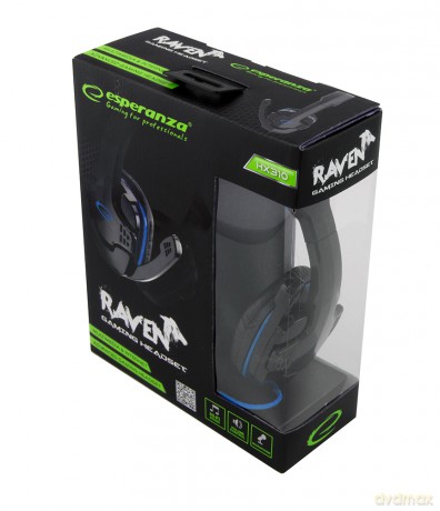 Słuchawki z Mikrofonem Gaming Raven Niebieskie