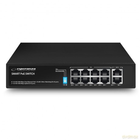 Switch 10-Portowy Poe 10/100/1000 120W Matrix
