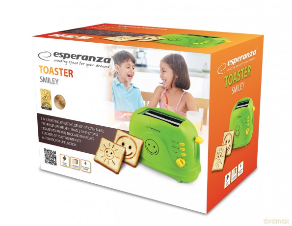 Toster Smiley Zielony