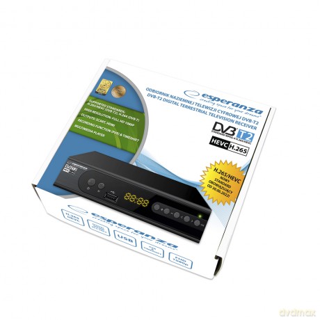 Tuner/Dekoder Cyfrowy Dvb-T2 H.265/Hevc Ev106r