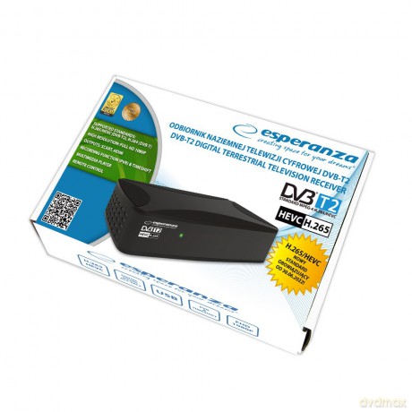 Tuner/Dekoder Cyfrowy Dvb-T2 H.265/Hevc Ev108r