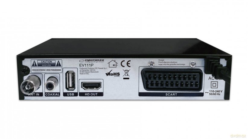 Tuner/Dekoder Cyfrowy Dvb-T2 H.265/Hevc Ev111p
