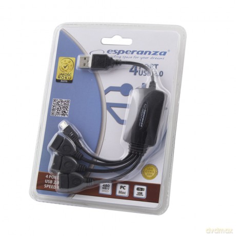 USB 2.0 Hub 3x USB + 1x Micro USB