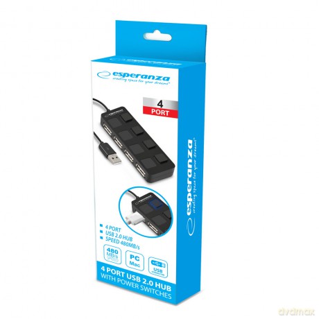 USB 2.0 Hub 4x USB