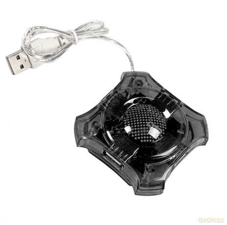 USB 2.0 Hub 4x USB Star Czarny