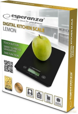 Waga Kuchenna Lemon Czarna