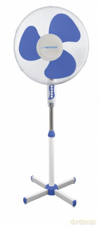 Wentylator 16'' Stojący Hurricane Biało-Niebieski