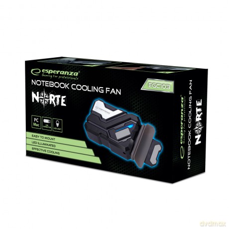 Wentylator Chłodzący Gaming do Notebooka LED USB Norte