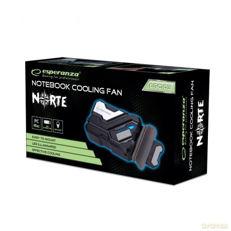 Wentylator Chłodzący Gaming do Notebooka LED USB Norte