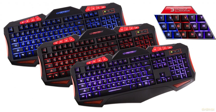 Zestaw Przewodowa Multimed. Gaming LED USB Shelter
