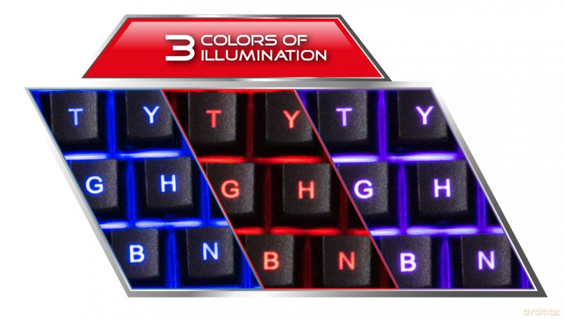 Zestaw Przewodowa Multimed. Gaming LED USB Shelter