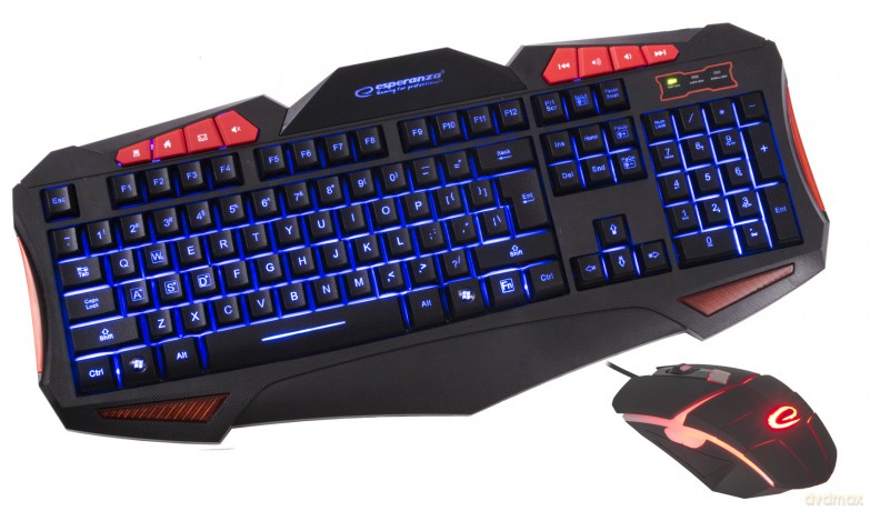 Zestaw Przewodowa Multimed. Gaming LED USB Shelter