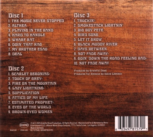 Grateful Dead: The Music Never Stopped [3CD]