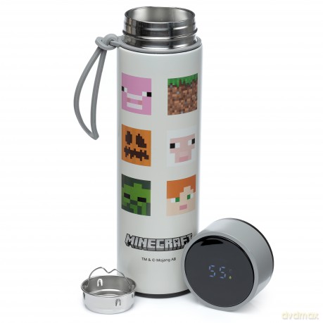 Bidon 530ml Minecraft z termometrem BOT184