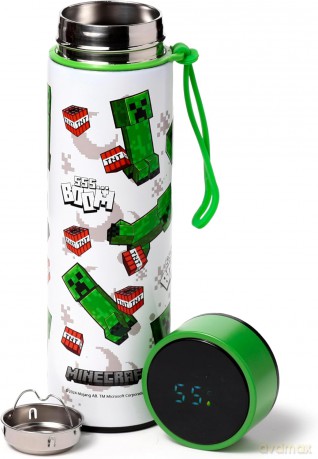 Butelka 530ml Minecrafta z termometrem BOT240