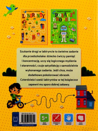 Labirynty. Łamigłówki przedszkolaka 5+ - Beata Karlik [KSIĄŻKA]