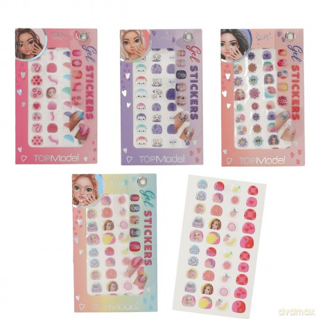 Naklejki żelowe na paznokcie Top Model BEAUTY&ME 1szt.mix 13494A