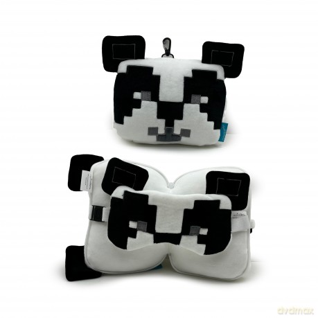 Poduszka podróżna z maską na oczy Panda Minecraft CUSH432