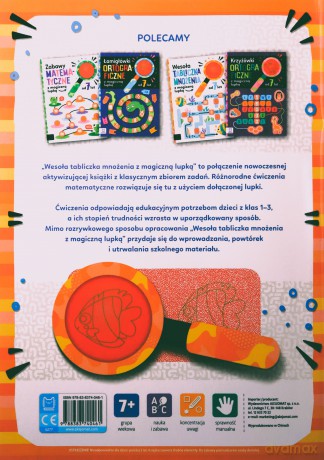 Wesoła tabliczka mnożenia z magiczną lupką od 7 lat - Agnieszka Bator [KSIĄŻKA]