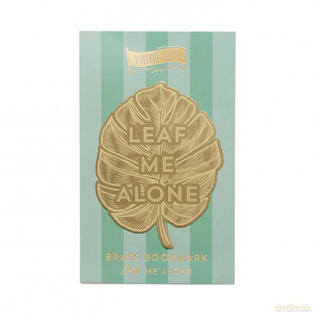 Zakładka do książek metalowa duża Leaf Me Alone