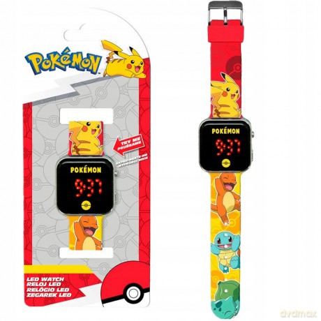 Zegarek LED z kalendarzem Pokemon POK4435