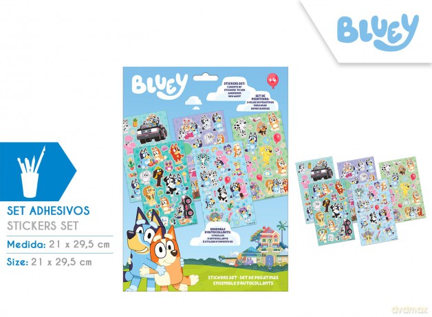 Zestaw naklejek Bluey 92szt BY00008